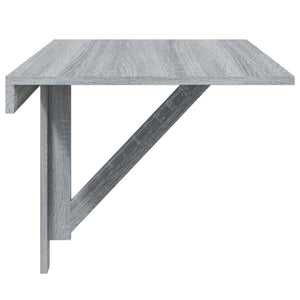 Τραπέζι Τοίχου Πτυσσόμενο Γκρι Sonoma 10x60x56 εκ. Επεξ. Ξύλο - Pakobazaar