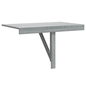 Τραπέζι Τοίχου Πτυσσόμενο Γκρι Sonoma 10x60x56 εκ. Επεξ. Ξύλο - Pakobazaar