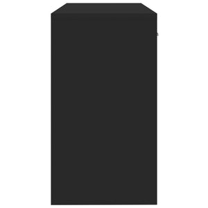 Γραφείο με Συρτάρι & Ντουλάπι Μαύρο 100x40x73 εκ. Επεξεργ. Ξύλο