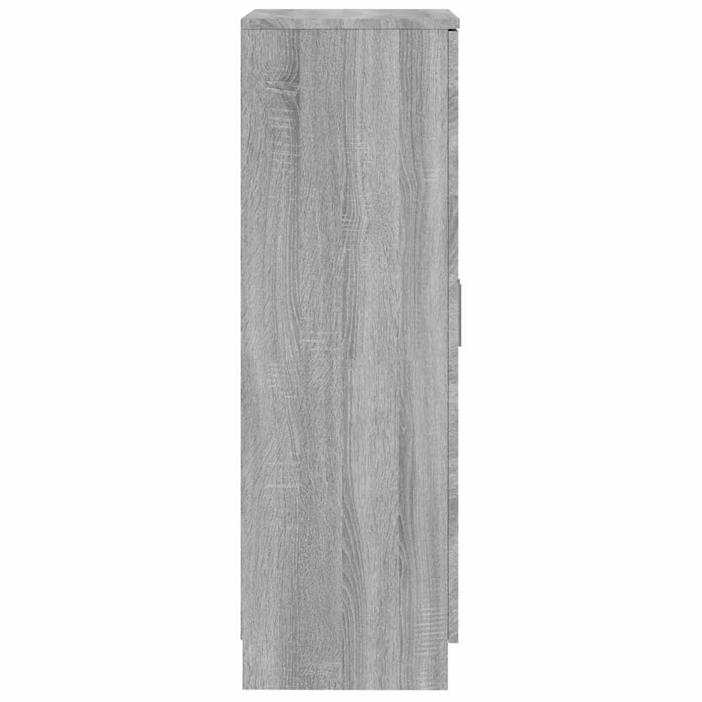 Παπουτσοθήκη Γκρι Sonoma 55x35x108 εκ. από Επεξεργασμένο Ξύλο