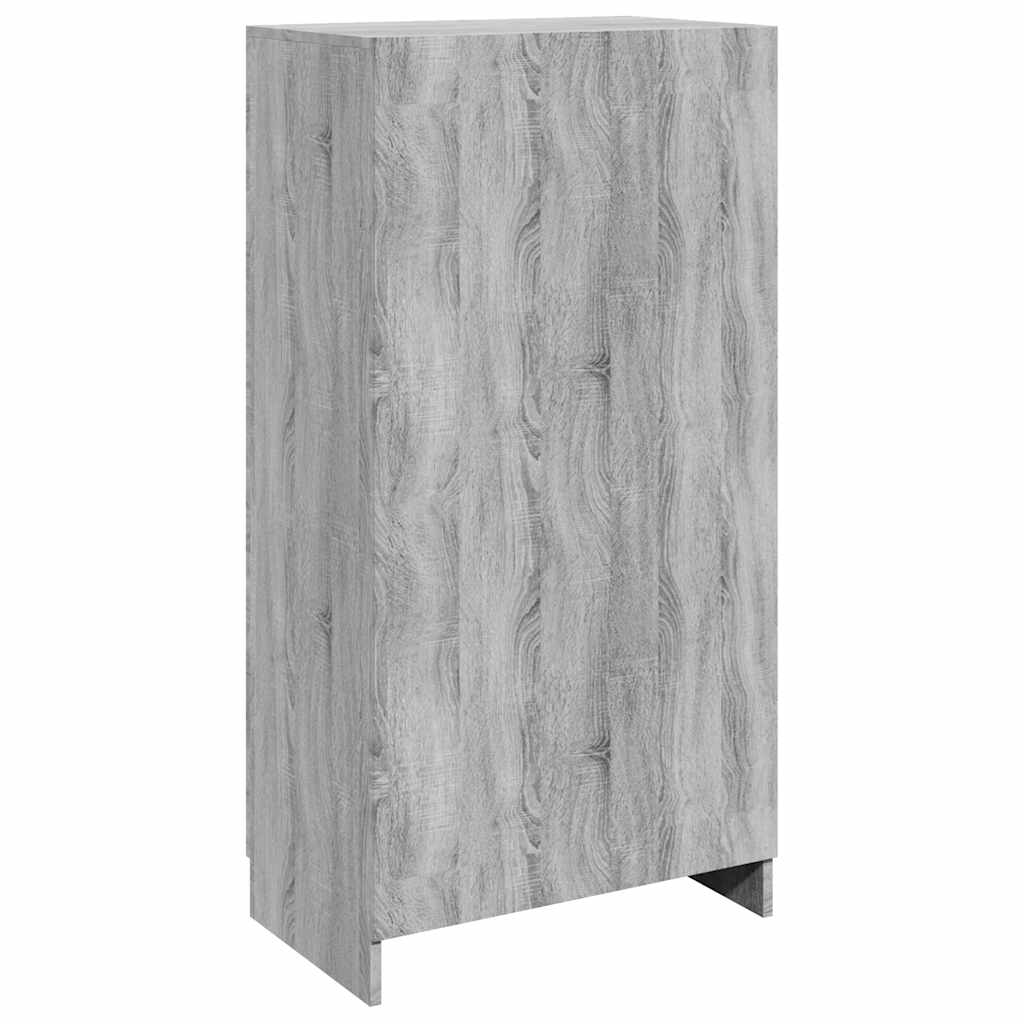 Παπουτσοθήκη Γκρι Sonoma 55x35x108 εκ. από Επεξεργασμένο Ξύλο