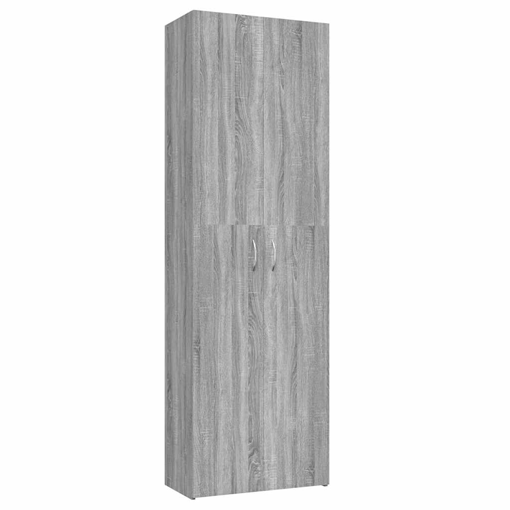 Ντουλάπα Γραφείου Γκρι Sonoma 60x32x190 εκ. Επεξεργασμένο Ξύλο