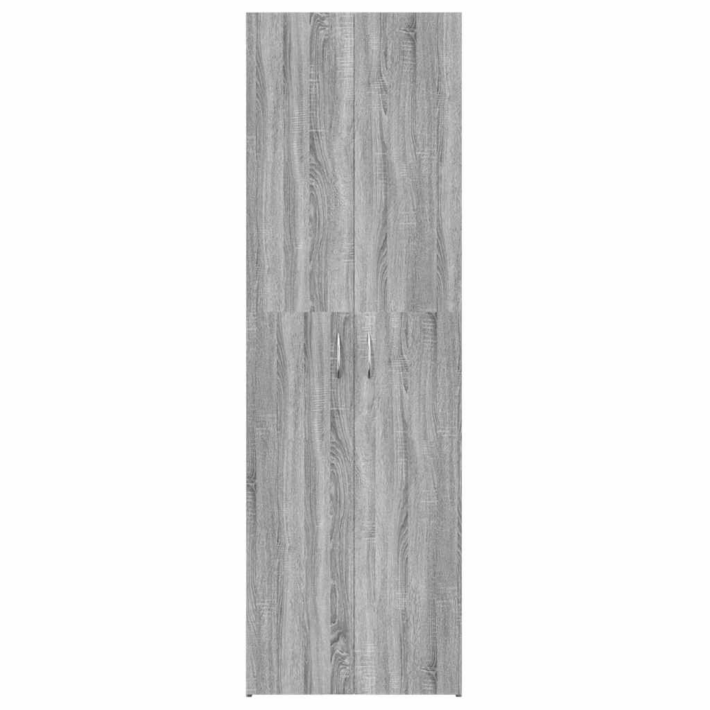 Ντουλάπα Γραφείου Γκρι Sonoma 60x32x190 εκ. Επεξεργασμένο Ξύλο