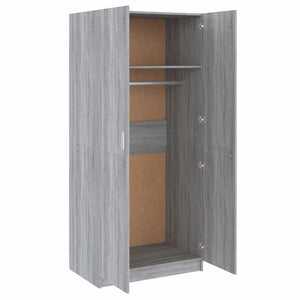 Ντουλάπα Γκρι Sonoma 80 x 52 x 180 εκ. από Επεξεργασμένο Ξύλο