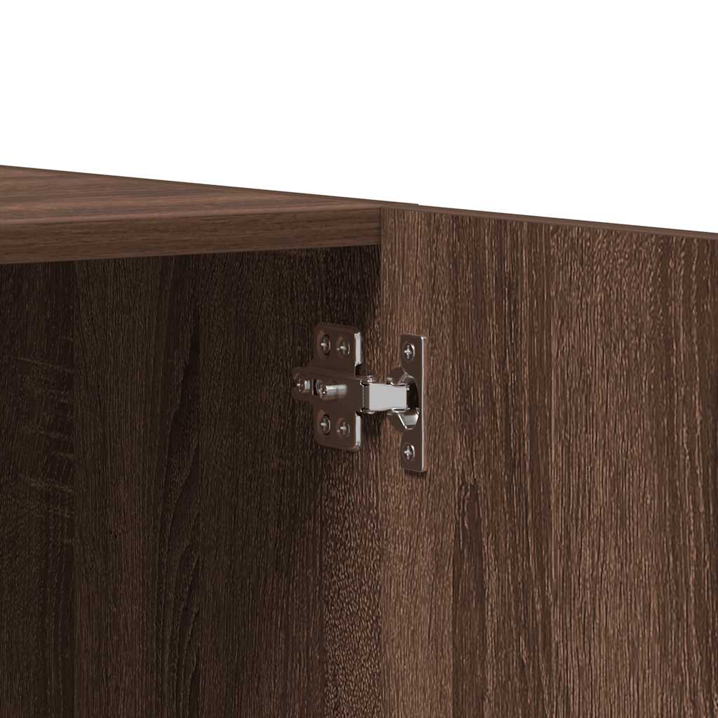 Ντουλάπα Καφέ Δρυς 80 x 52 x 180 εκ. από Επεξεργασμένο Ξύλο