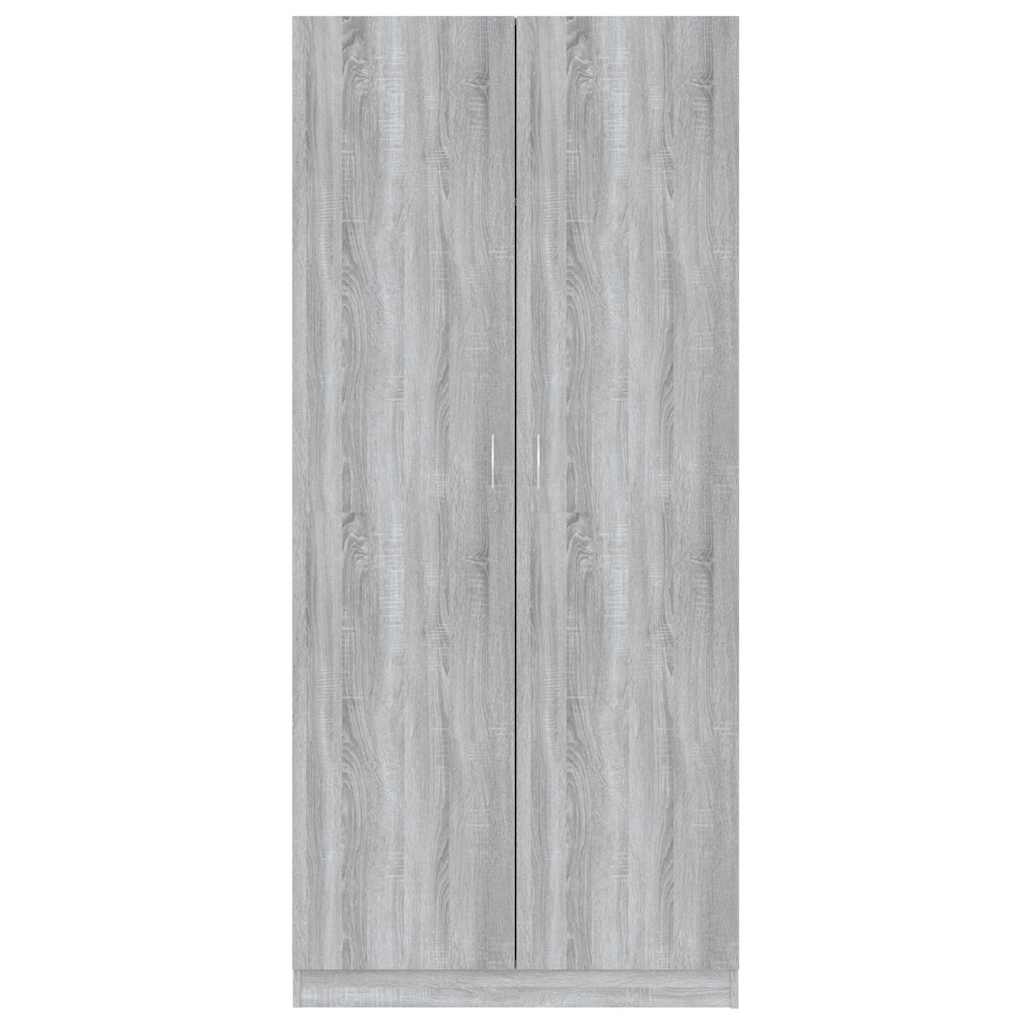 Ντουλάπα Γκρι Sonoma 90 x 52 x 200 εκ. από Επεξεργασμένο Ξύλο - Pakobazaar