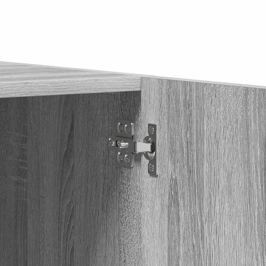 Ντουλάπα Γκρι Sonoma 90 x 52 x 200 εκ. από Επεξεργασμένο Ξύλο - Pakobazaar