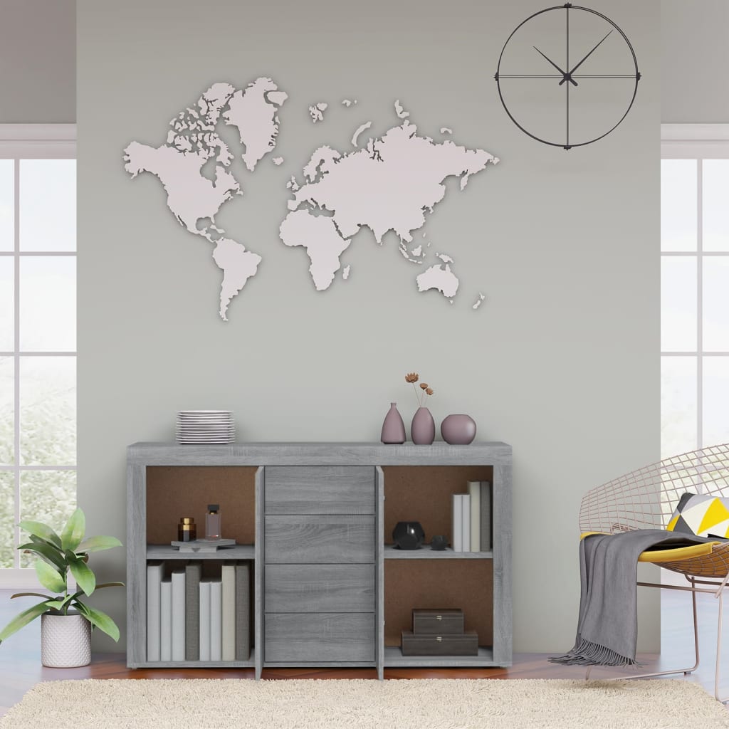 Μπουφές Γκρι Sonoma 120 x 36 x 69 εκ. από Επεξεργασμένο Ξύλο - Pakobazaar