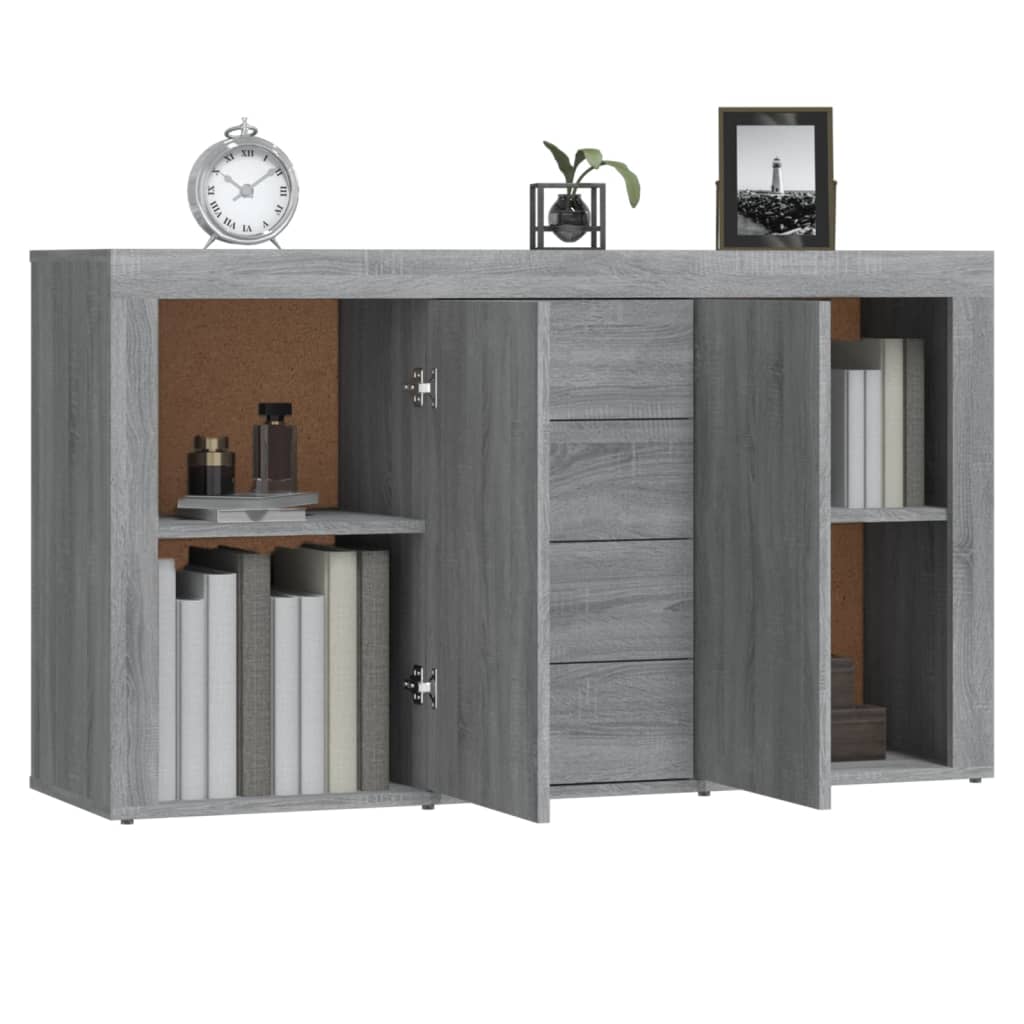 Μπουφές Γκρι Sonoma 120 x 36 x 69 εκ. από Επεξεργασμένο Ξύλο - Pakobazaar