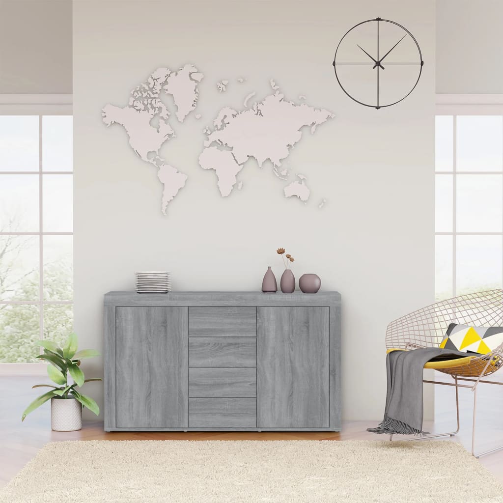 Μπουφές Γκρι Sonoma 120 x 36 x 69 εκ. από Επεξεργασμένο Ξύλο - Pakobazaar