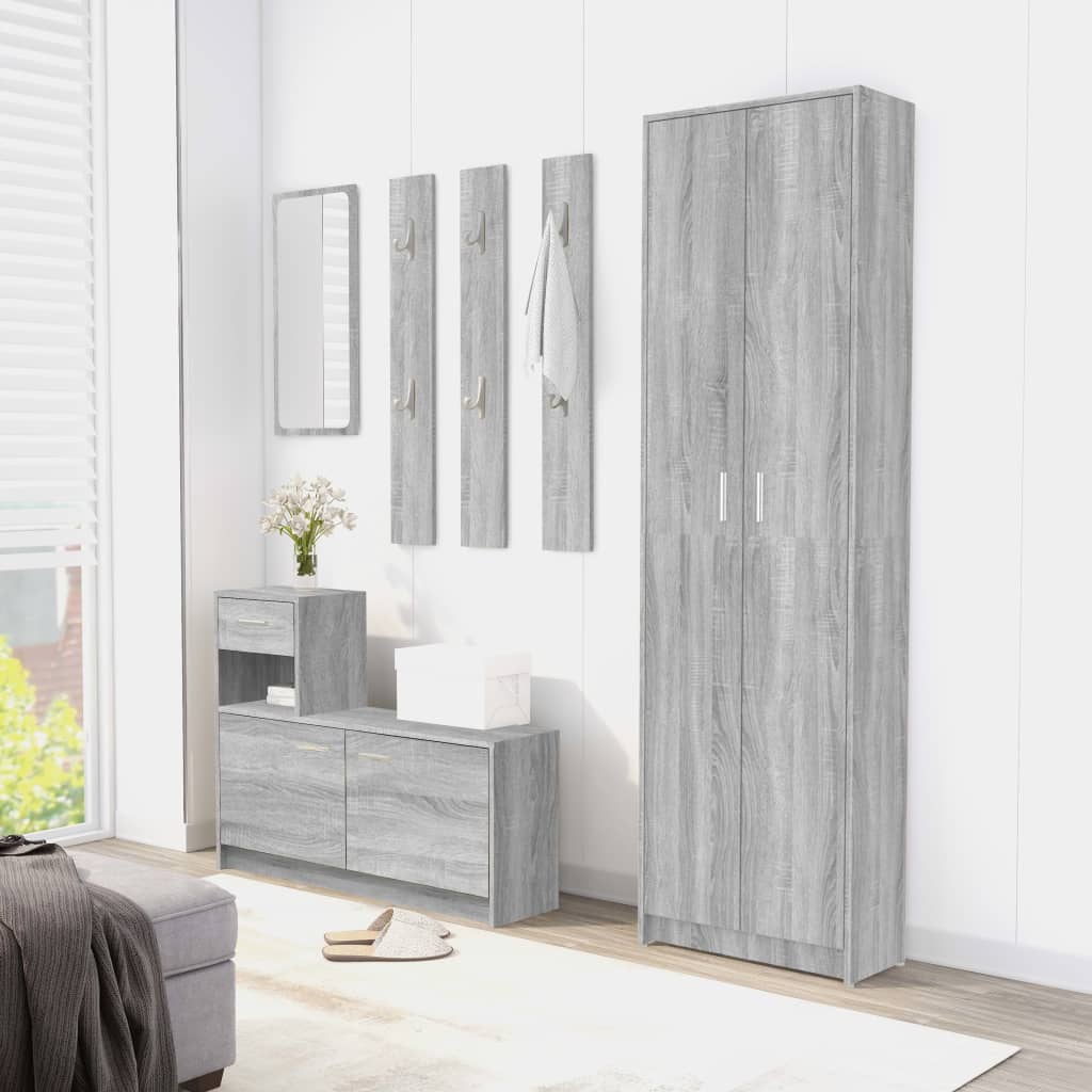Ντουλάπα Χολ Γκρι Sonoma 55x25x189 εκ. από Επεξεργασμένο Ξύλο