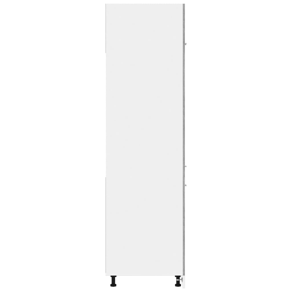 Ντουλάπι Ψυγείου "Lyon" Γκρι Sonoma 60x57x207 εκ. από Τεχνητό Ξύλο - Pakobazaar