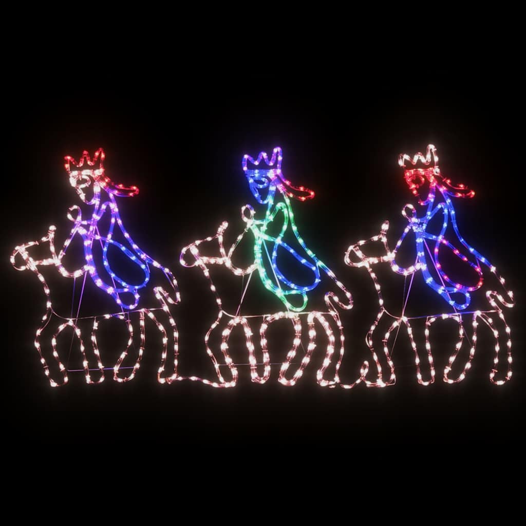 Χριστουγεννιάτικη Φιγούρα 3 Μάγοι με 504 LED 70x50 εκ.