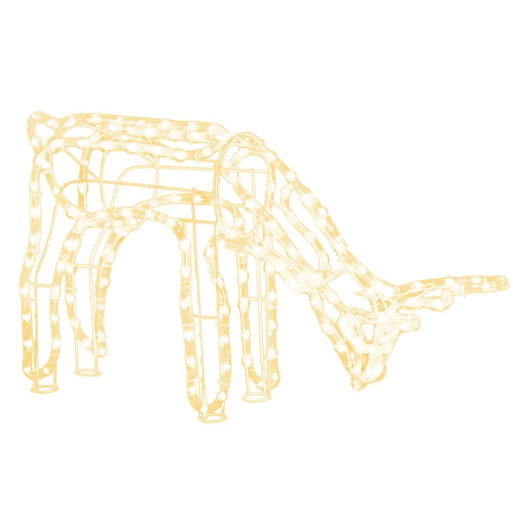 Χριστουγεννιάτικος Τάρανδος Θερμό Λευκό 73 x 31 x 45 εκ. - Pakobazaar