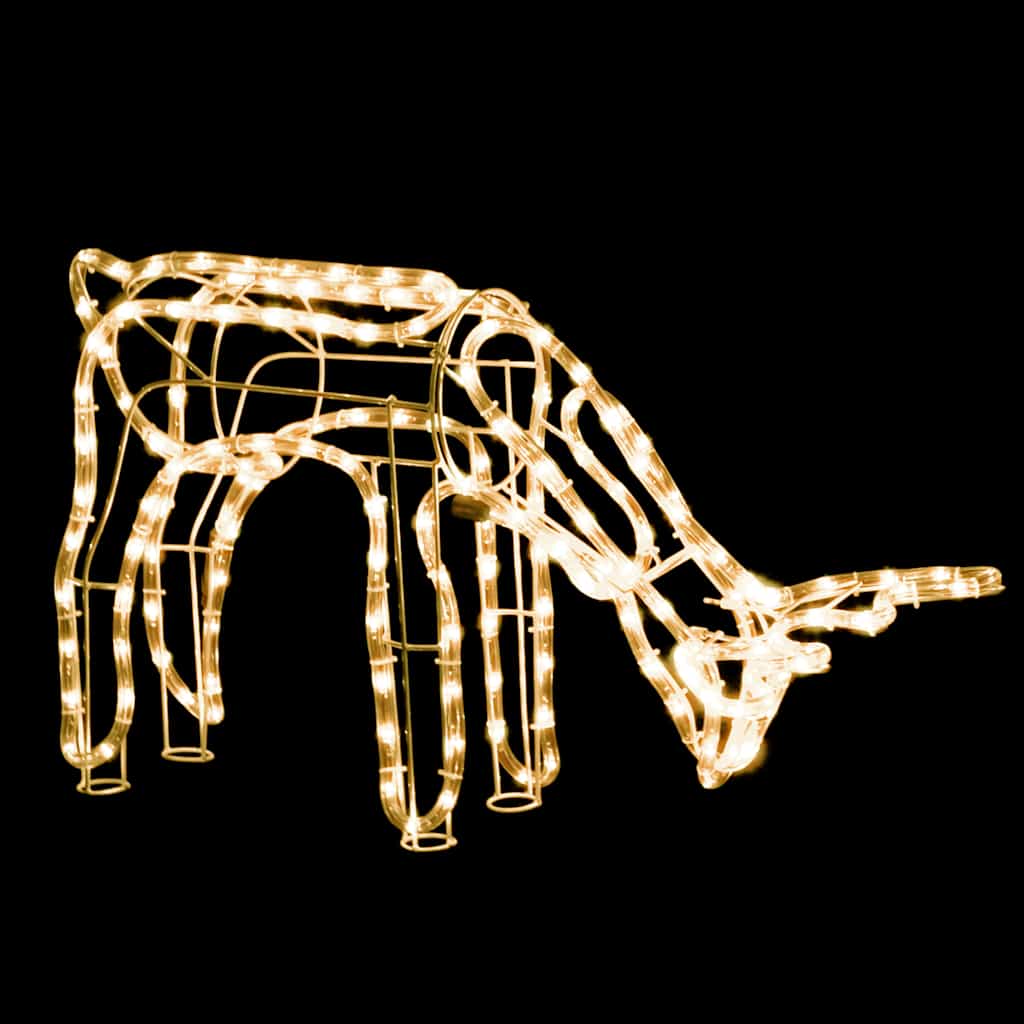 Χριστουγεννιάτικος Τάρανδος Θερμό Λευκό 73 x 31 x 45 εκ. - Pakobazaar