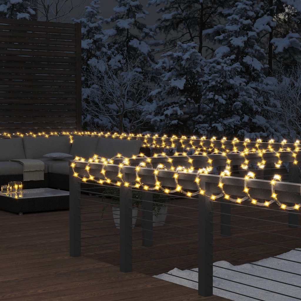 Φωτάκια σε Σωλήνα με 1200 LED Θερμό Λευκό 50 μ. από PVC
