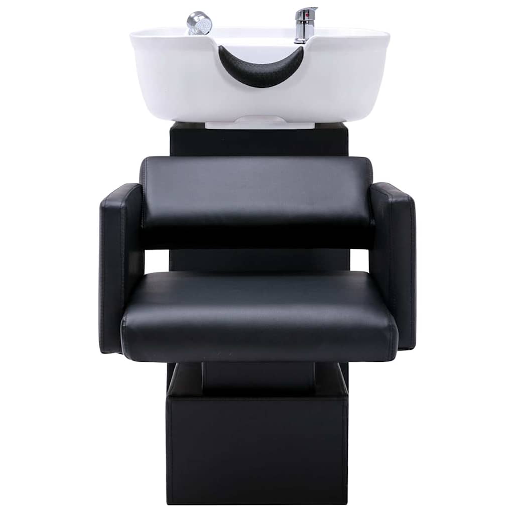 Λουτήρας με Καρέκλες Κομμωτηρίου από Συνθετικό Δέρμα