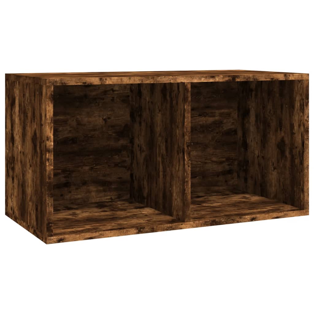 Έπιπλο Δίσκων Βινυλίου Καπνιστή Δρυς 71x34x36 εκ. Επεξεργ. Ξύλο - Pakobazaar