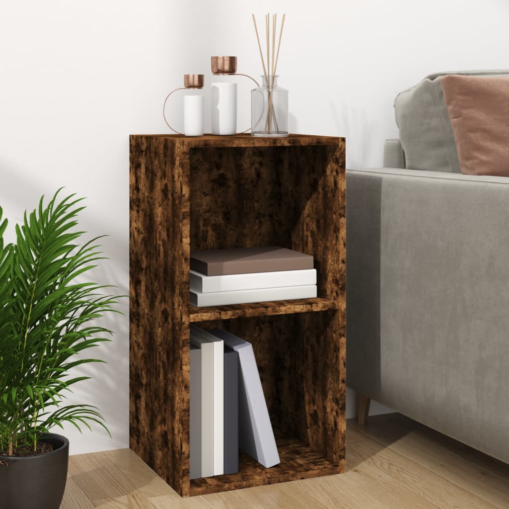Έπιπλο Δίσκων Βινυλίου Καπνιστή Δρυς 71x34x36 εκ. Επεξεργ. Ξύλο - Pakobazaar