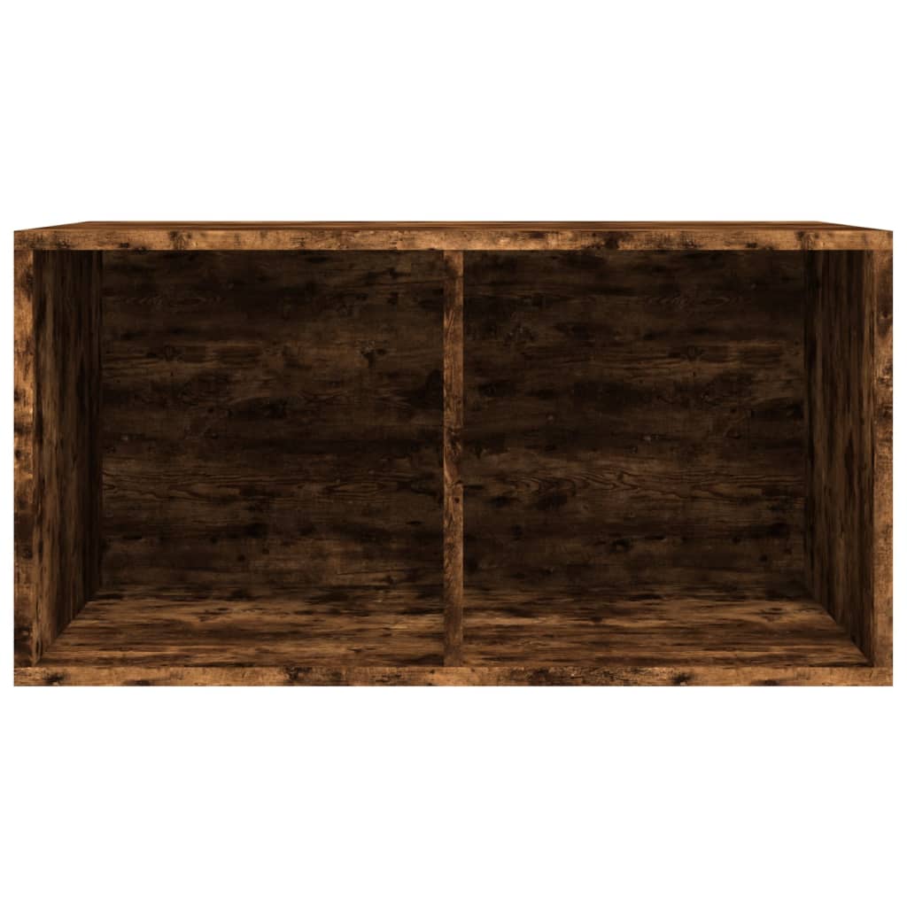 Έπιπλο Δίσκων Βινυλίου Καπνιστή Δρυς 71x34x36 εκ. Επεξεργ. Ξύλο - Pakobazaar