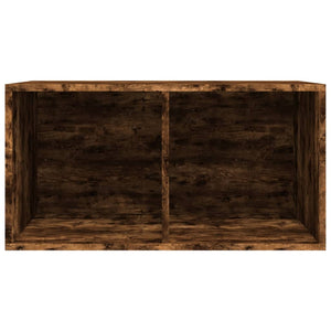 Έπιπλο Δίσκων Βινυλίου Καπνιστή Δρυς 71x34x36 εκ. Επεξεργ. Ξύλο