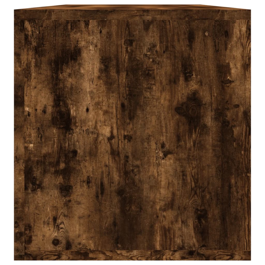 Έπιπλο Δίσκων Βινυλίου Καπνιστή Δρυς 71x34x36 εκ. Επεξεργ. Ξύλο - Pakobazaar