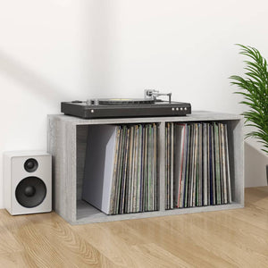 Έπιπλο Δίσκων Βινυλίου Γκρι Sonoma 71x34x36 εκ. Επεξεργ. Ξύλο