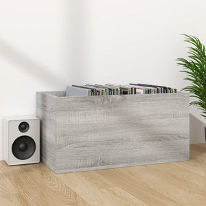 Έπιπλο Δίσκων Βινυλίου Γκρι Sonoma 71x34x36 εκ. Επεξεργ. Ξύλο