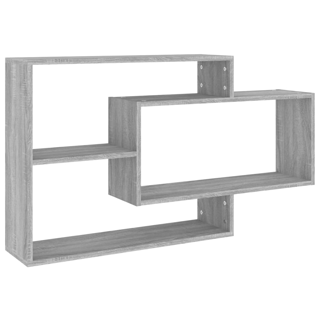 Ραφιέρα Τοίχου Γκρι Sonoma 104x20x58,5 εκ. Επεξεργασμένο Ξύλο - Pakobazaar