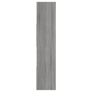 Βιβλιοθήκη Γκρι Sonoma 110x24x110 εκ. από Επεξεργασμένο Ξύλο