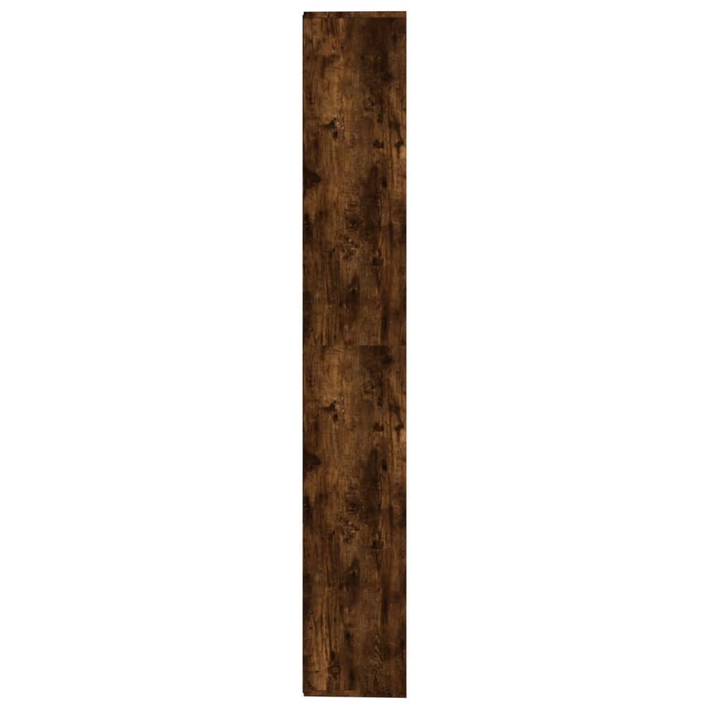 Βιβλιοθήκη Καπνιστή Δρυς 155 x 24 x 160 εκ.