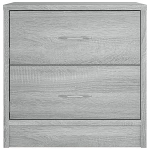 Κομοδίνο Γκρι Sonoma 40 x 30 x 40 εκ. από Επεξεργασμένο Ξύλο