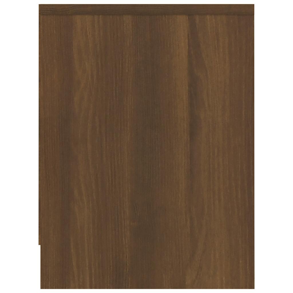 Κομοδίνο Χρώμα Καφέ Δρυς 40 x 30 x 40 εκ. Επεξεργασμένο Ξύλο