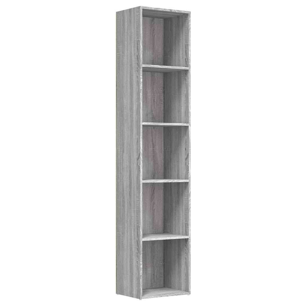 Βιβλιοθήκη Γκρι Sonoma 40 x 30 x 189 εκ. από Επεξεργασμένο Ξύλο