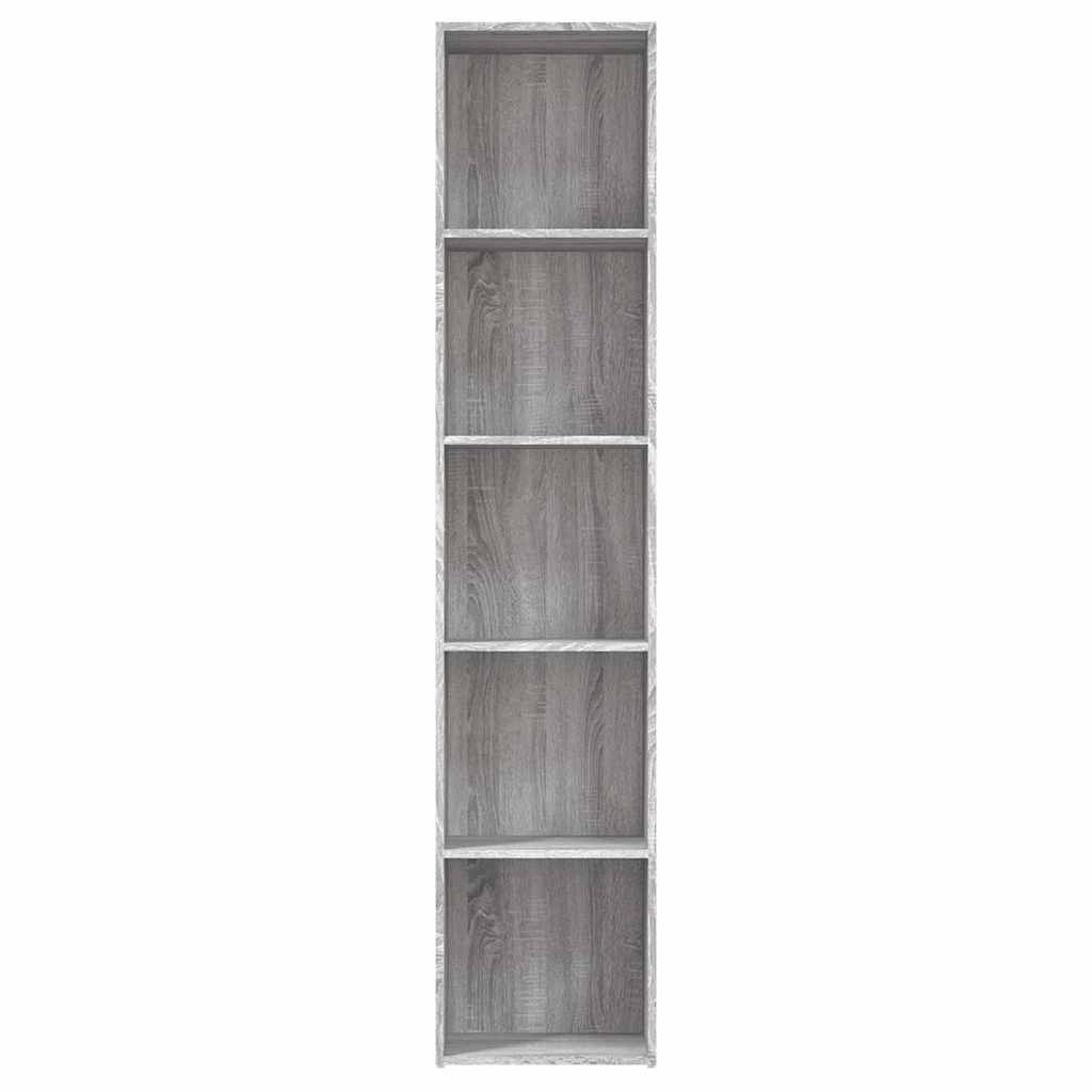Βιβλιοθήκη Γκρι Sonoma 40 x 30 x 189 εκ. από Επεξεργασμένο Ξύλο