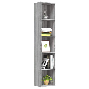 Βιβλιοθήκη Γκρι Sonoma 40 x 30 x 189 εκ. από Επεξεργασμένο Ξύλο