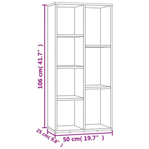 Βιβλιοθήκη Καπνιστή Δρυς 50 x 25 x 106 εκ.