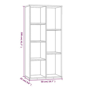 Βιβλιοθήκη Γκρι Sonoma 50 x 25 x 106 εκ.
