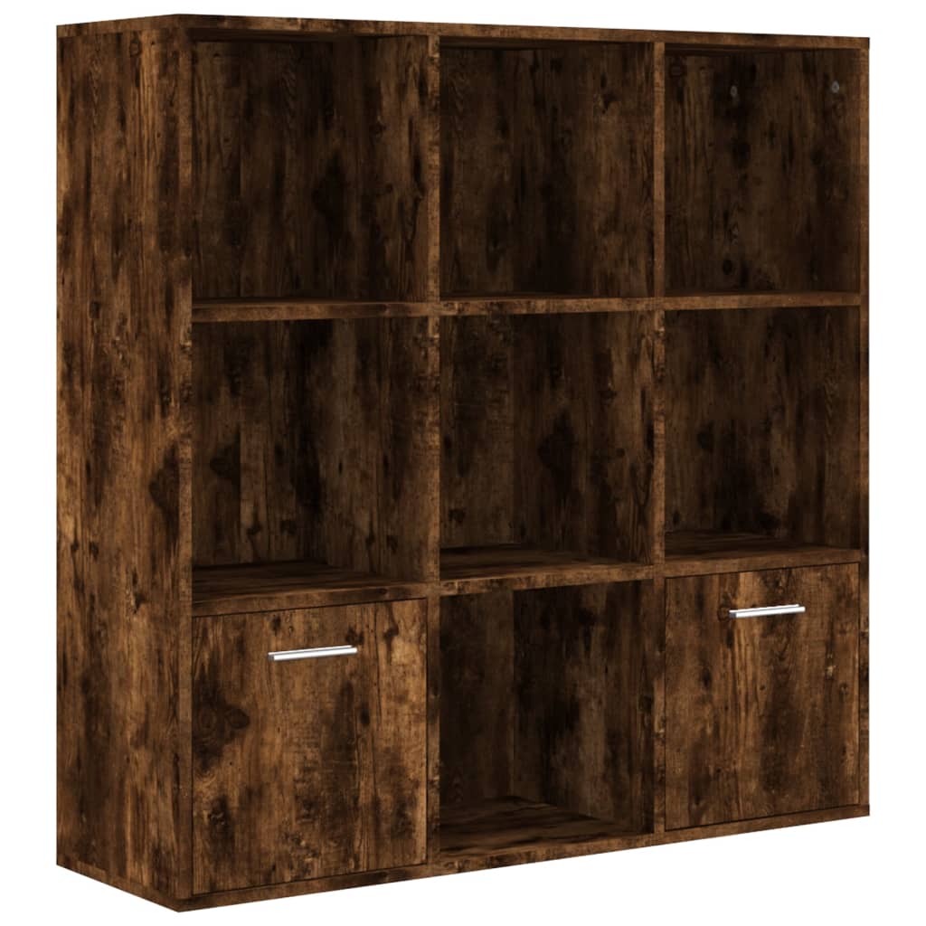 Βιβλιοθήκη Καπνιστή Δρυς 98 x 30 x 98 εκ. - Pakobazaar
