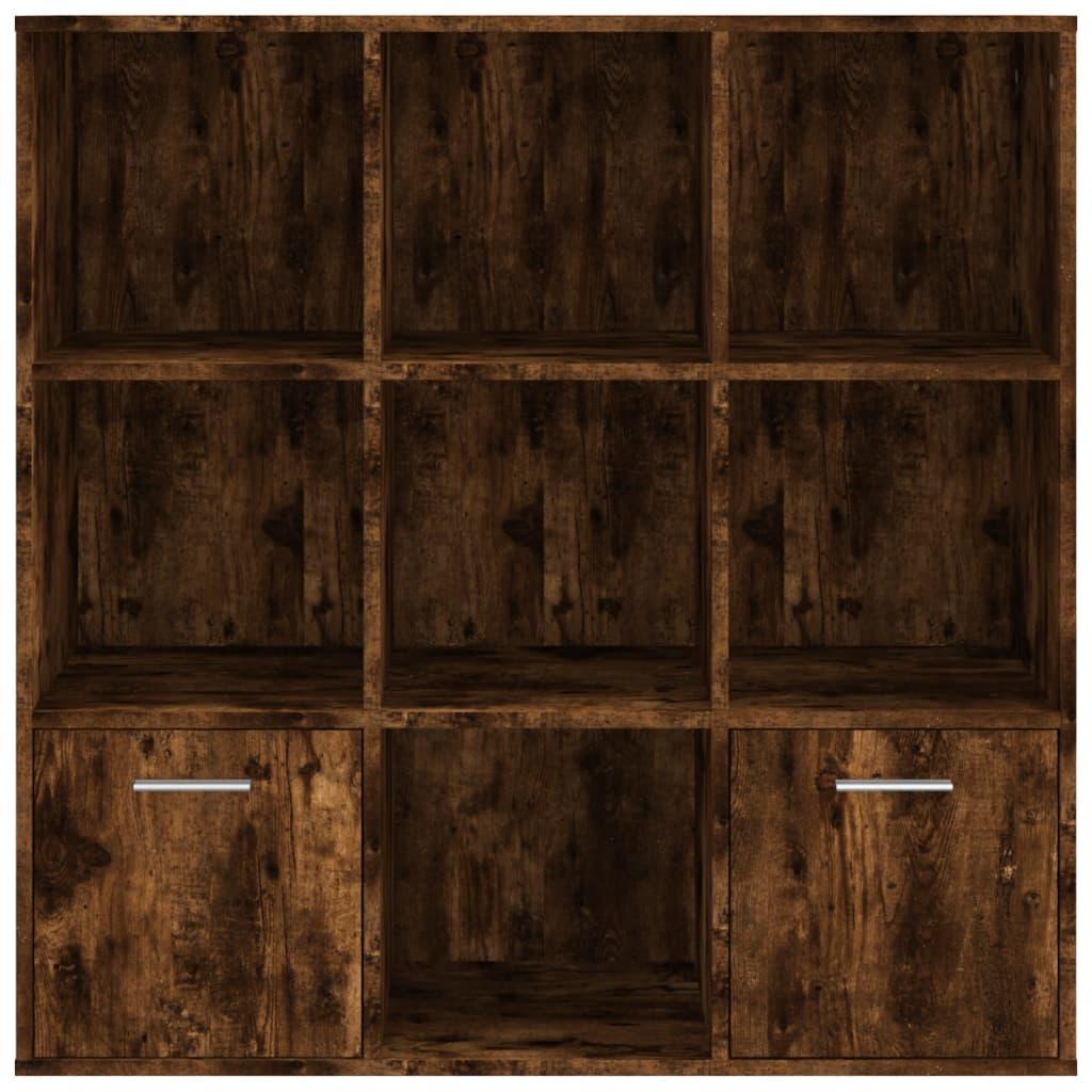 Βιβλιοθήκη Καπνιστή Δρυς 98 x 30 x 98 εκ. - Pakobazaar