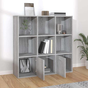 Βιβλιοθήκη Γκρι Sonoma 98 x 30 x 98 εκ. - Pakobazaar