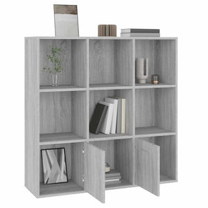 Βιβλιοθήκη Γκρι Sonoma 98 x 30 x 98 εκ. - Pakobazaar