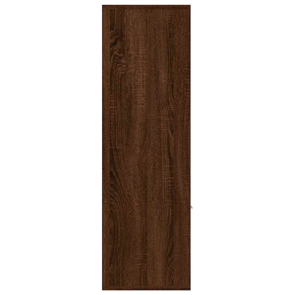Βιβλιοθήκη Καφέ Δρυς 98 x 30 x 98 εκ.
