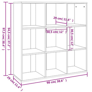 Βιβλιοθήκη Γκρι Sonoma 98 x 29 x 97,5 εκ. - Pakobazaar