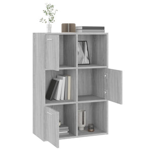Ντουλάπι Αποθήκευσης Γκρι Sonoma 60 x 29,5 x 90 εκ. - Pakobazaar