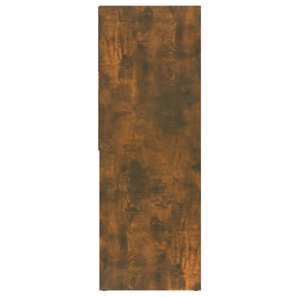 Βιβλιοθήκη Καπνιστή Δρυς 67x24x161 εκ. από Επεξεργασμένο Ξύλο