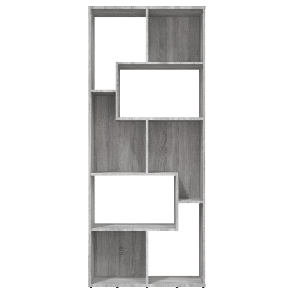 Βιβλιοθήκη Γκρι Sonoma 67 x 24 x 161 εκ. από Επεξεργασμένο Ξύλο - Pakobazaar