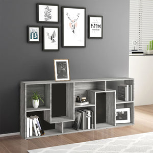 Βιβλιοθήκη Γκρι Sonoma 67 x 24 x 161 εκ. από Επεξεργασμένο Ξύλο - Pakobazaar