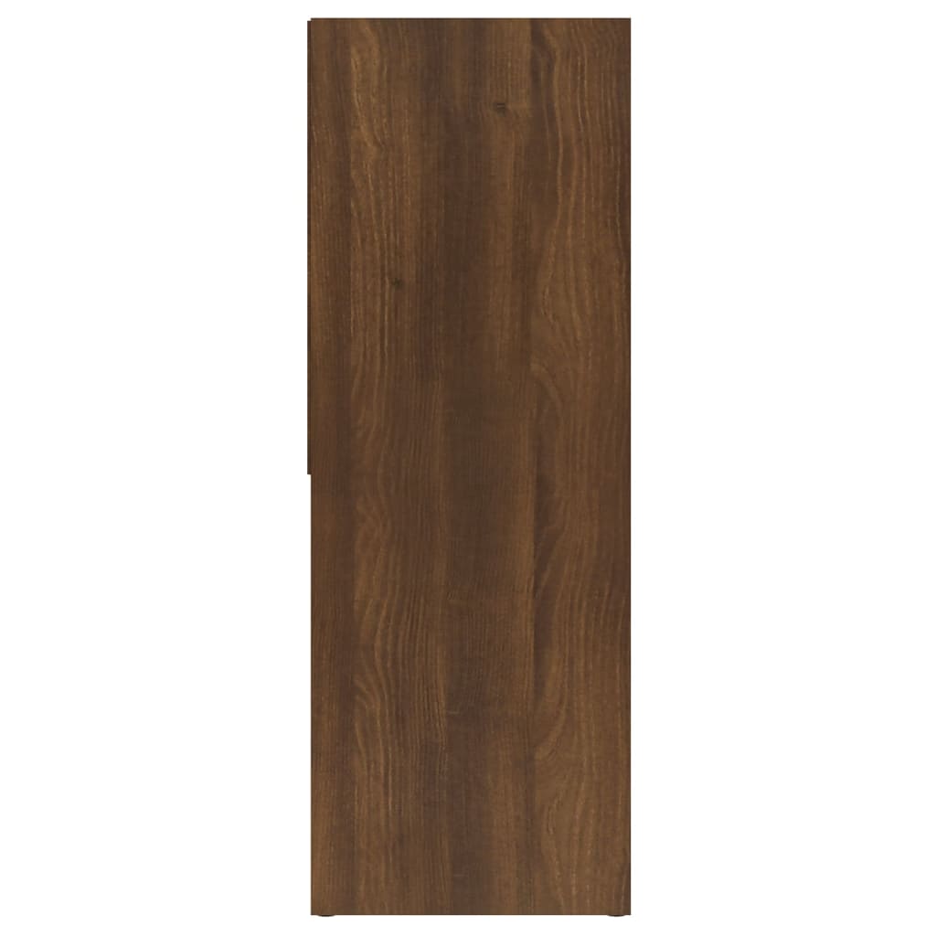 Βιβλιοθήκη Καφέ Δρυς 67 x 24 x 161 εκ. από Επεξεργασμένο Ξύλο - Pakobazaar