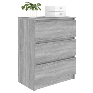 Συρταριέρα Γκρι Sonoma 60 x 35 x 76 εκ. από Επεξεργασμένο Ξύλο